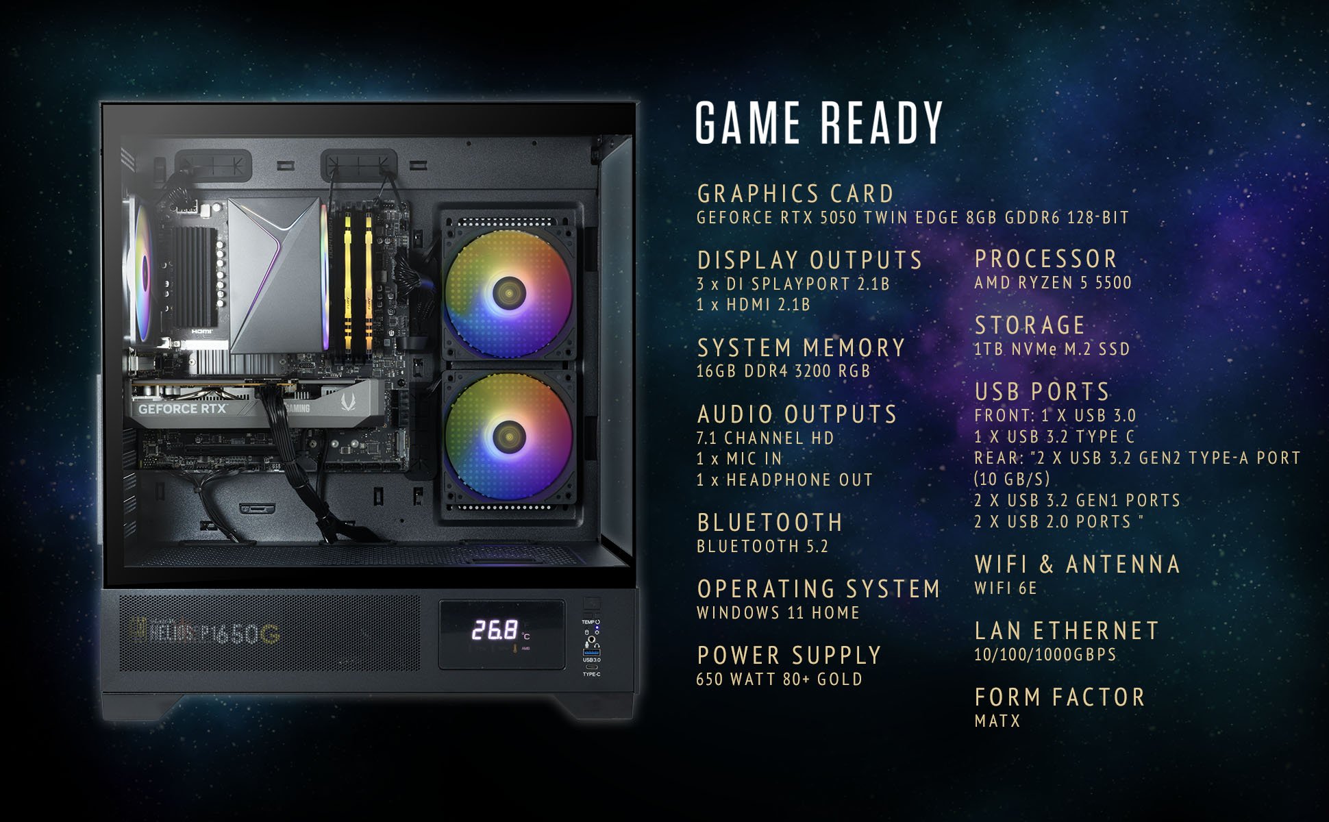 ZOTAC MEK AI-Enhanced Gaming PC Desktop Computer