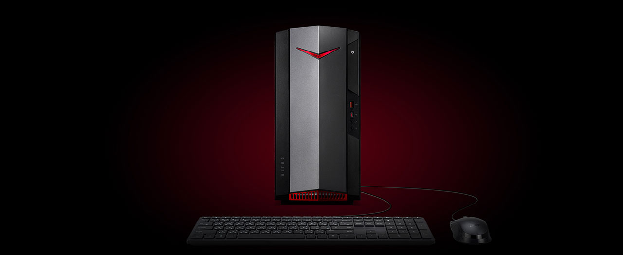 Acer Nitro N50-610 Gaming Desktop Computer - Intel Core i5-10400F - 8GB RAM  - 512GB SSD - NVIDIA GeForce GTX 1650 - Windows 10 Home 