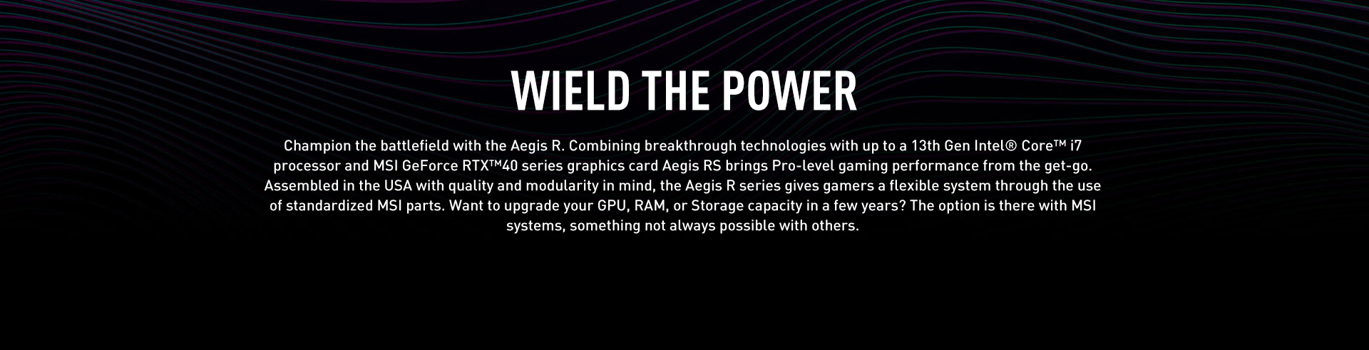 MSI Aegis R Gaming Desktop