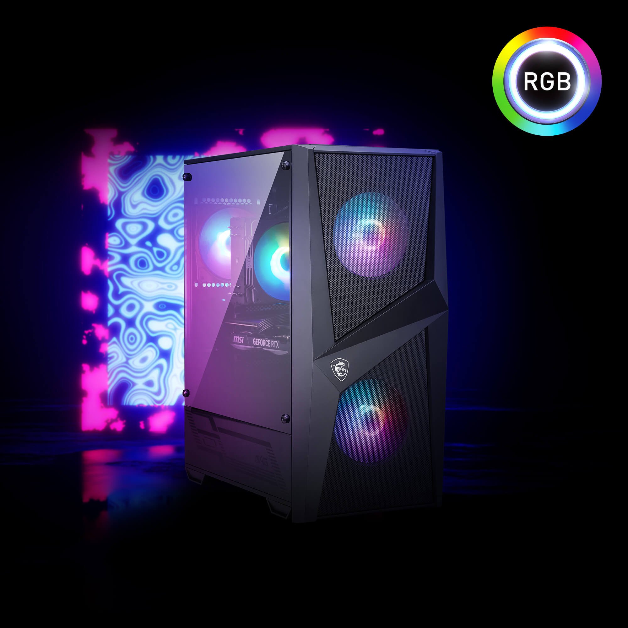 MSI Codex R Gaming Desktop: Intel Core i7-13700F, RTX 4060, 32GB DDR5, 1TB  M.2 NVMe Gen3, RGB Fan Cooling, 650W 80+ Gold, Keyboard & Mouse, DIY