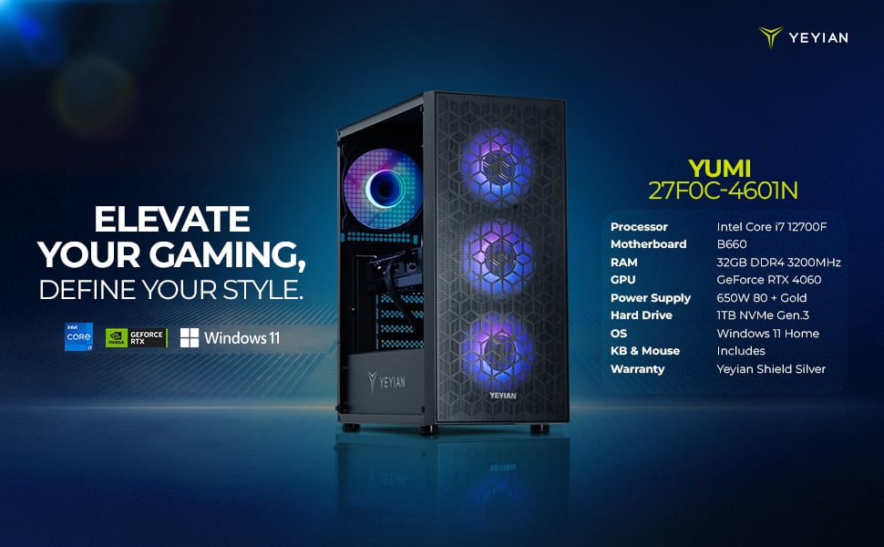 Yeyian Yumis Gaming Desktop PC