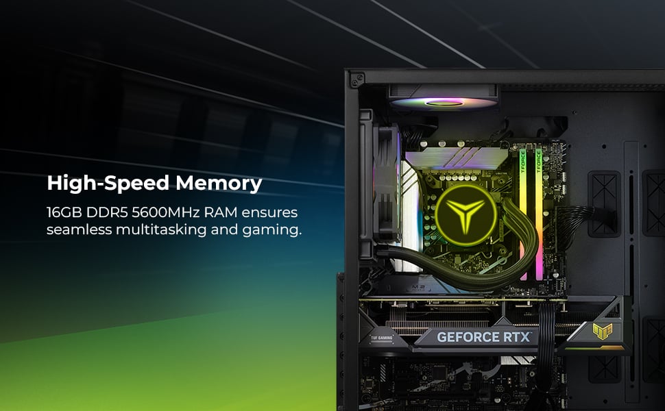 Yeyian PHOENIX GLASS Gaming Desktop