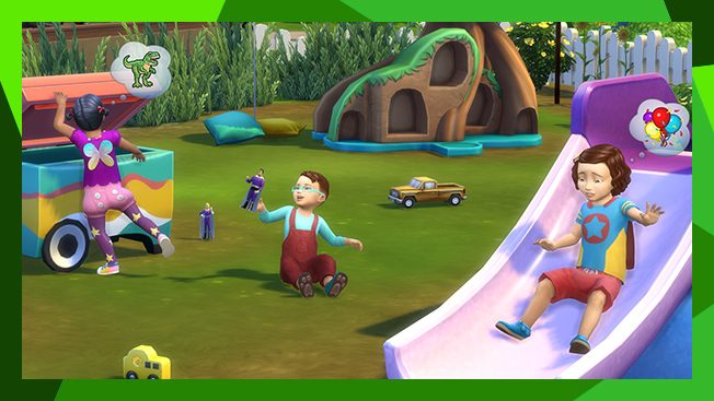 Jump into fun. #TheSims4 Toddler Stuff is here! Play now:   By The Sims