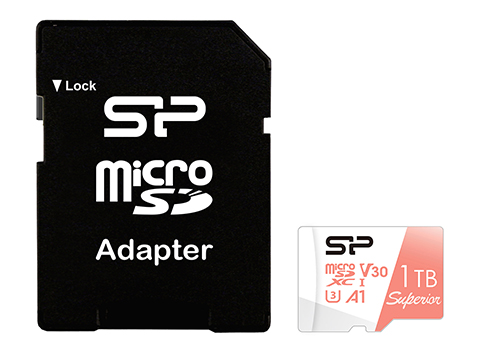 Silicon Power Superior microSDXC UHS-I (U3) Memory Card with Adapter 