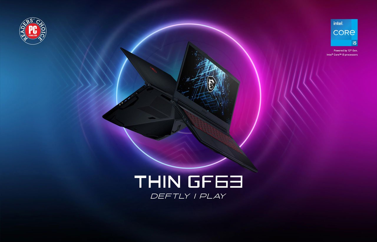 MSI THIN GF63 12HW-001 Gaming Laptop Intel Core i5-12450H 2.00 GHz