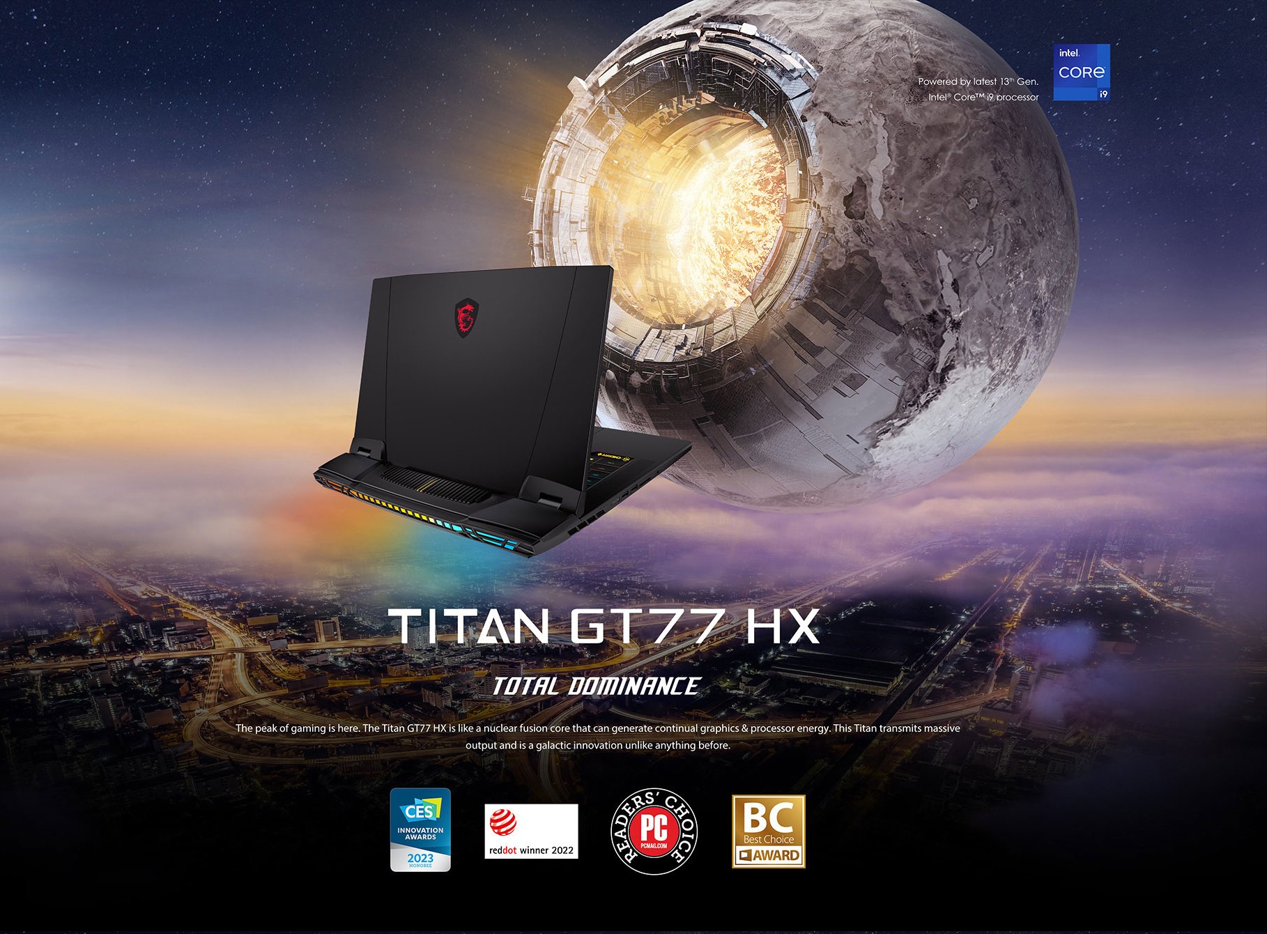 MSI Titan GT77HX 13VH-046US Gaming Laptop Intel Core i9-13980HX