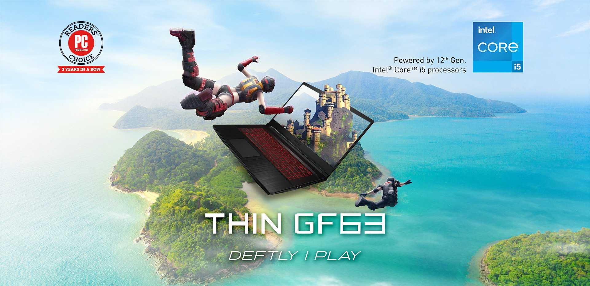 MSI GF Series Thin GF63 Gaming Laptop