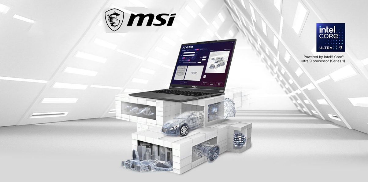 MSI CreatorPro 16 AI Studio Professional Creator Laptop