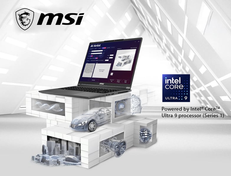 MSI CreatorPro 16 AI Studio Professional Creator Laptop