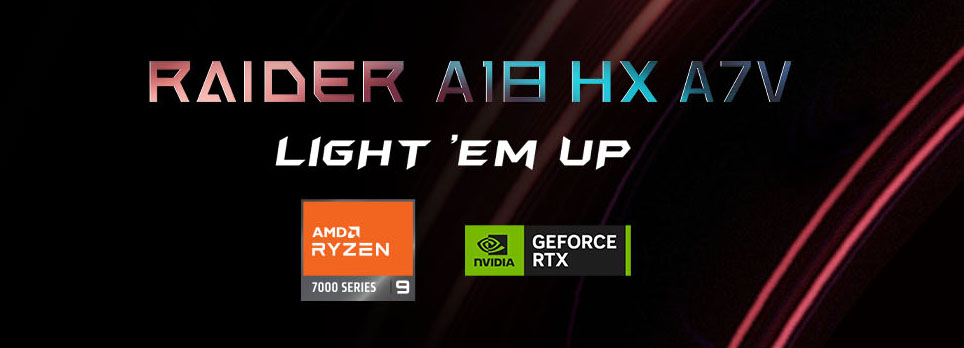 MSI Raider A18 HX A7V Gaming Laptop