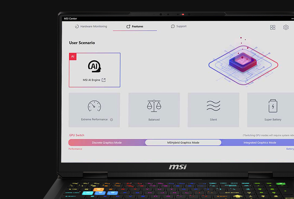MSI Vector A18 HX Gaming Laptop