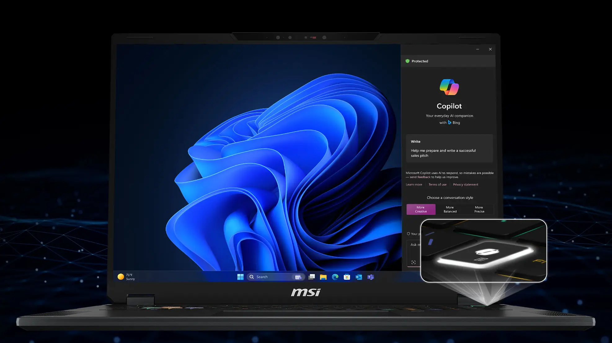 MSI Stealth A16 AI Gaming Laptop
