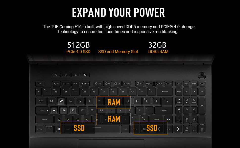 ASUS TUF Gaming F16 Notebook