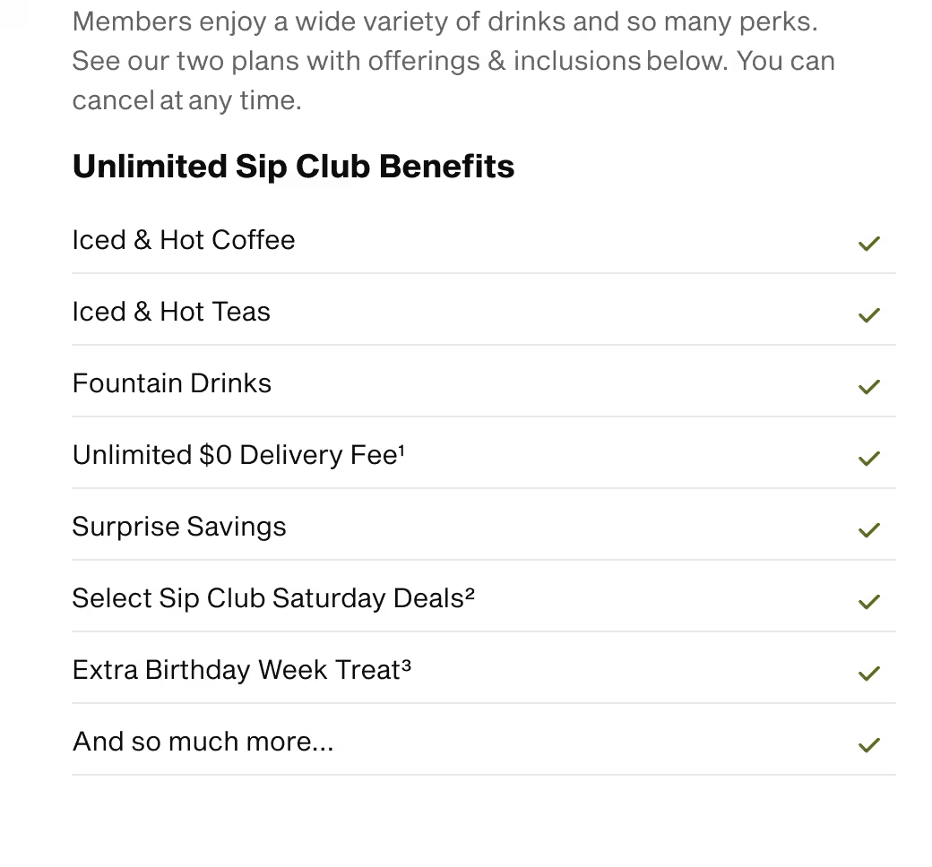 Panera Bread Unlimited Sip Club - Free 3 Month Subscription for NEW MEMBERS