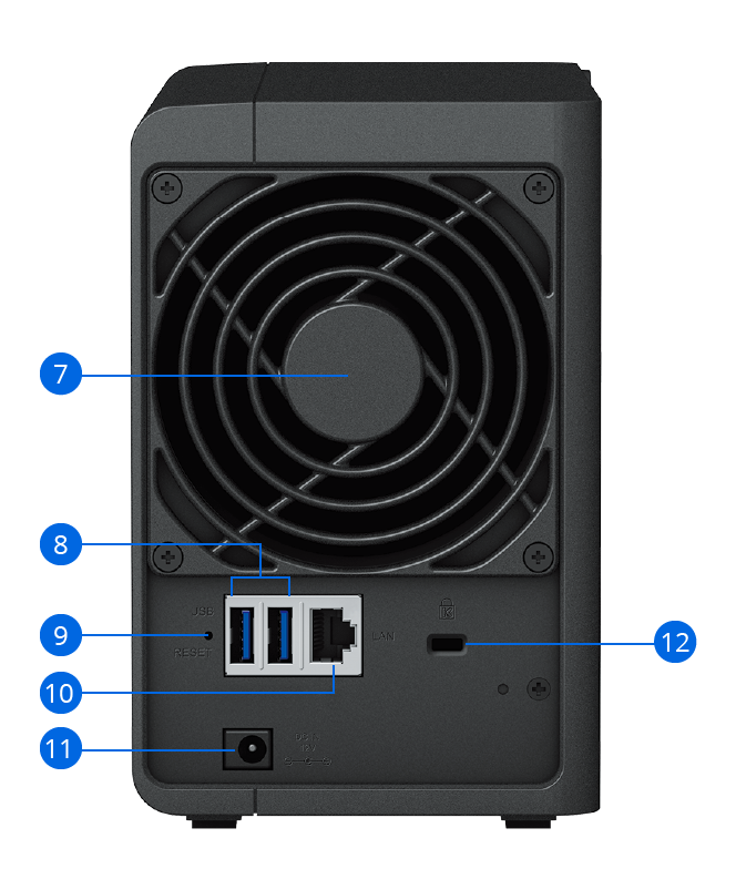 Synology DiskStation DS223 NAS 2GB RAM + 2x Discos Duros 18TB Synology HAT  Enterprise, PcComponente