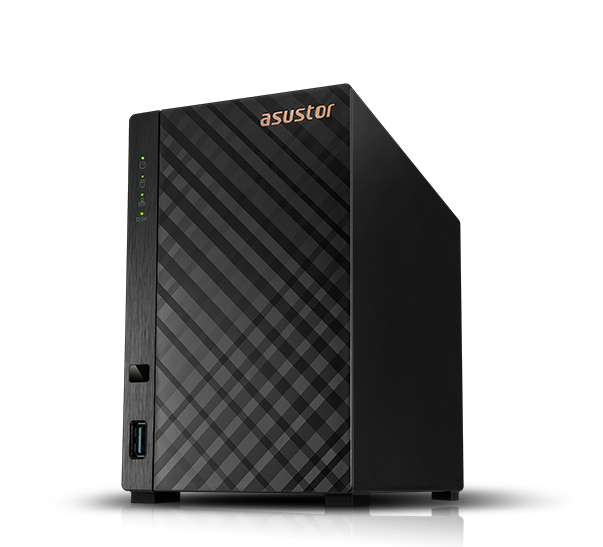 Asustor Drivestor 2 AS1102T - 2 Bay NAS, 1.4GHz Quad Core, Single 2.5GbE  Port, 1GB RAM DDR4, Network Attached Storage, Personal Private Cloud