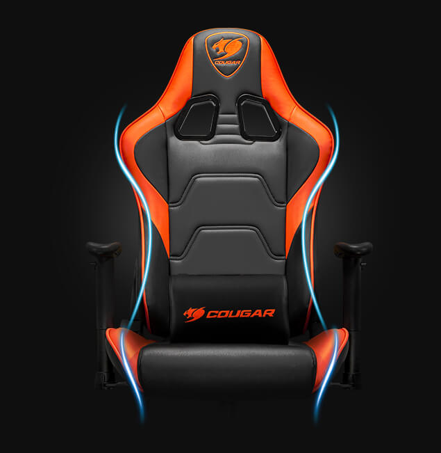 Cadeira Gamer Cougar Armor Elite Preto e Laranja 3MELIORB.0001 - Pro Setup  - E-Commerce