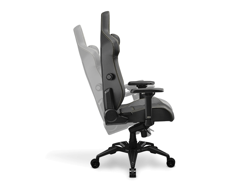 COUGAR Armor Pro Chair ergonomic recliner high back armrests T shaped tilt  swivel steel frame premium PVC leather black - Office Depot