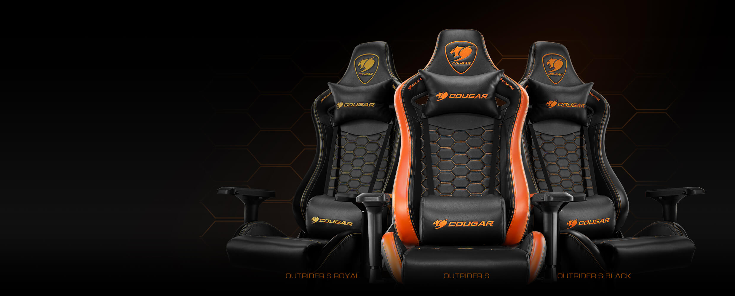 S Royal, Armrest Back Reclining, 4D Chair Body-embracing Gaming with Design,180º Outrider COUGAR High