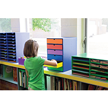 Pacon Classroom Keepers® Mailbox, 30-slot, Blue