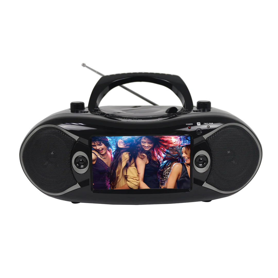 Emerson EDL-2870H-BK Bluetooth® DVD Boombox with AM/FM Radio & Digital TV