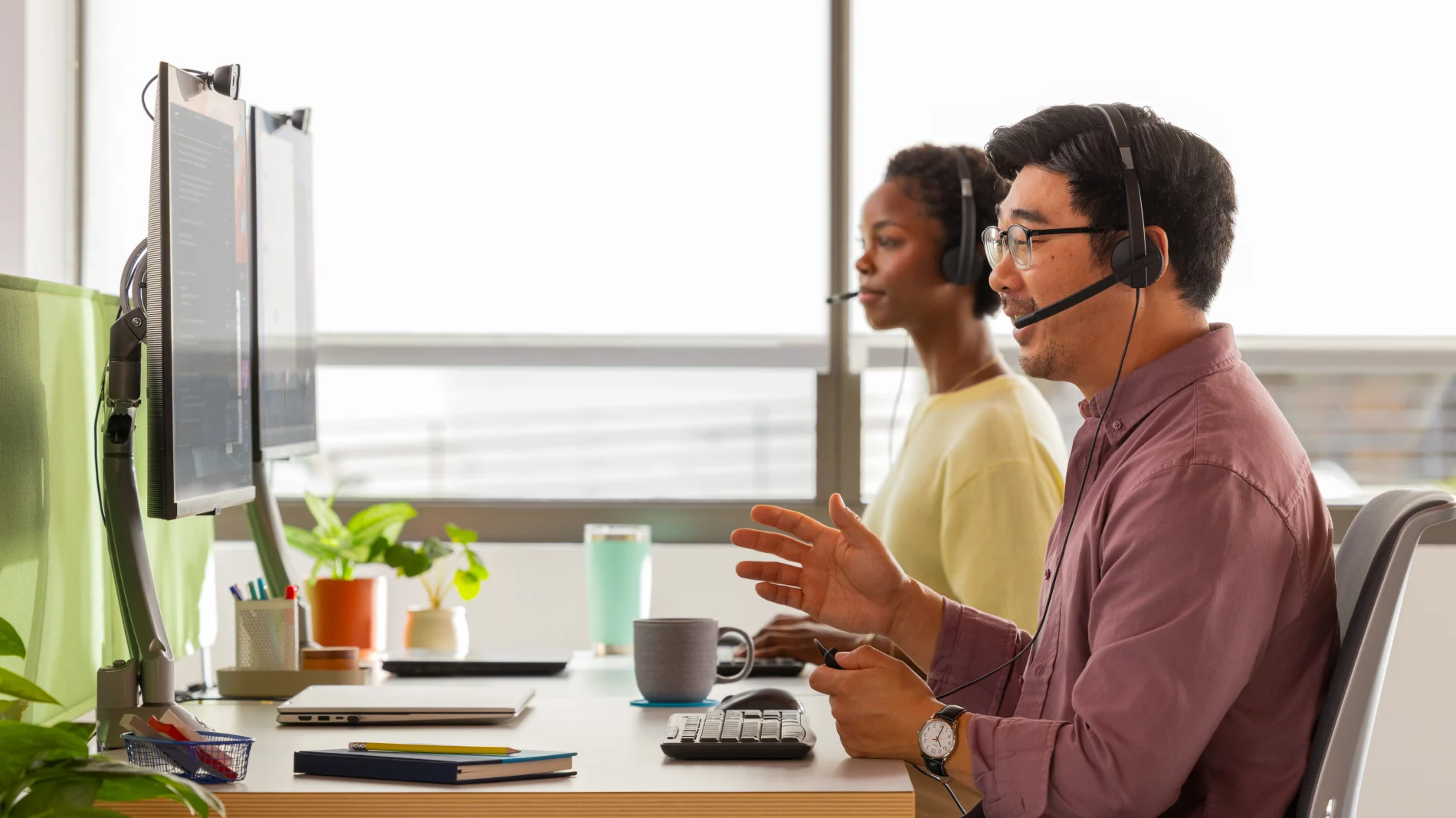 Logitech H570e USB Headset With Microphone for PC and Mac