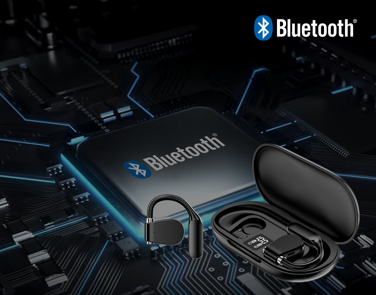 Adesso Xtream T4 Open-Ear Bluetooth Earbuds