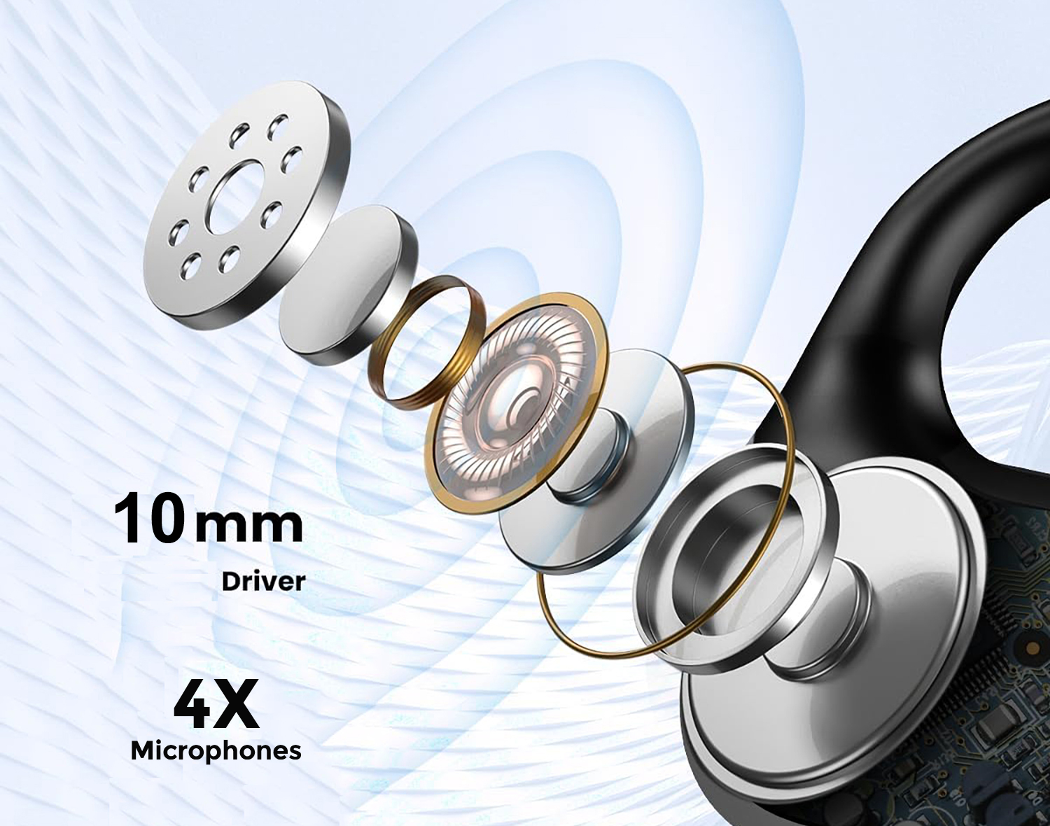 Adesso Xtream T4 Open-Ear Bluetooth Earbuds
