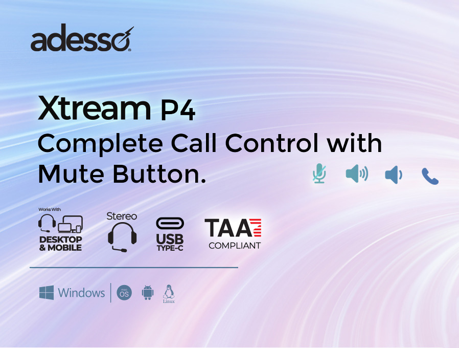 Adesso Xtream P4-TAA Over-the-ear Headset