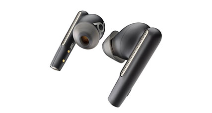 Poly Voyager Free 60+ UC Carbon Black Earbuds +BT700 USB-C Adapter +Touchscreen Charge Case