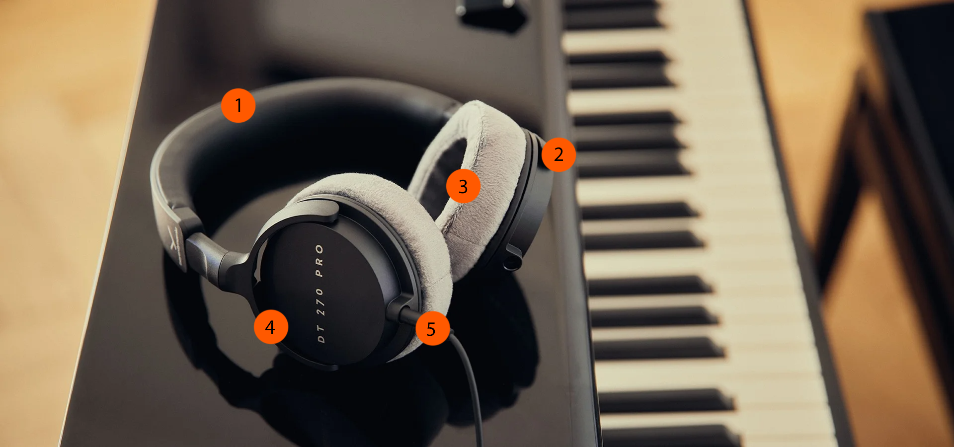 beyerdynamic DT 270 Pro Compact Over-Ear Studio Headphones