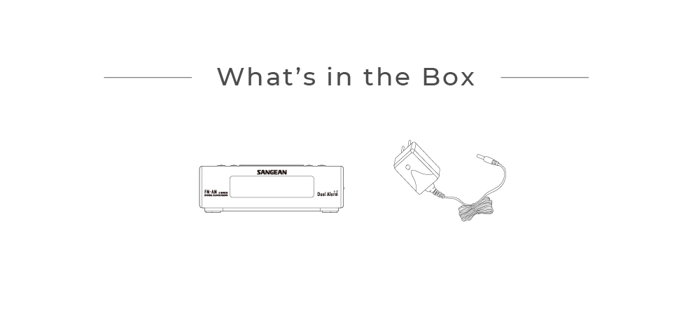 Sangean RCR-5 AM FM Digit Tuning Clock Radio