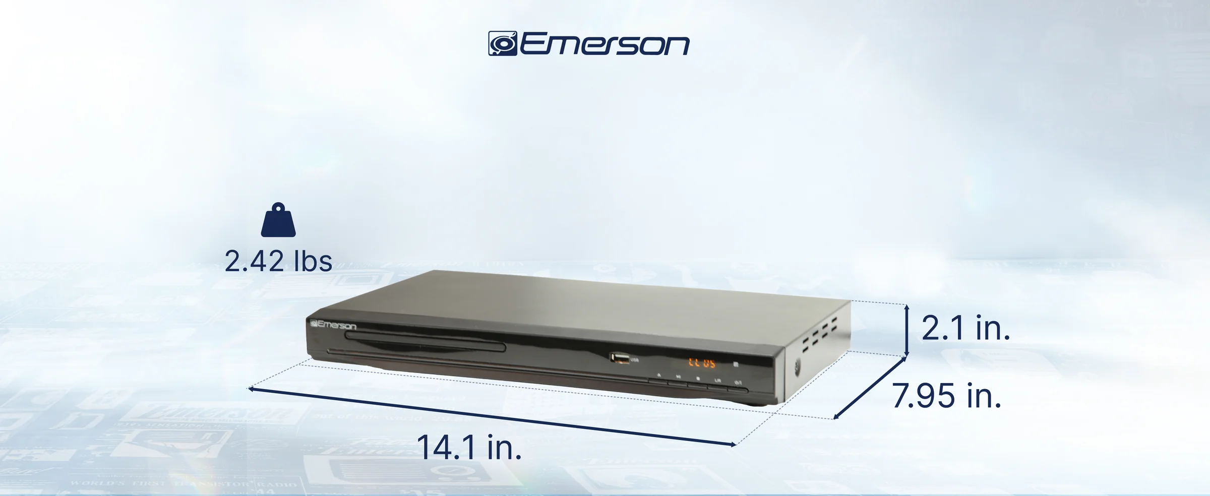 Emerson ED-8000 DVD Player with HD Upconversion