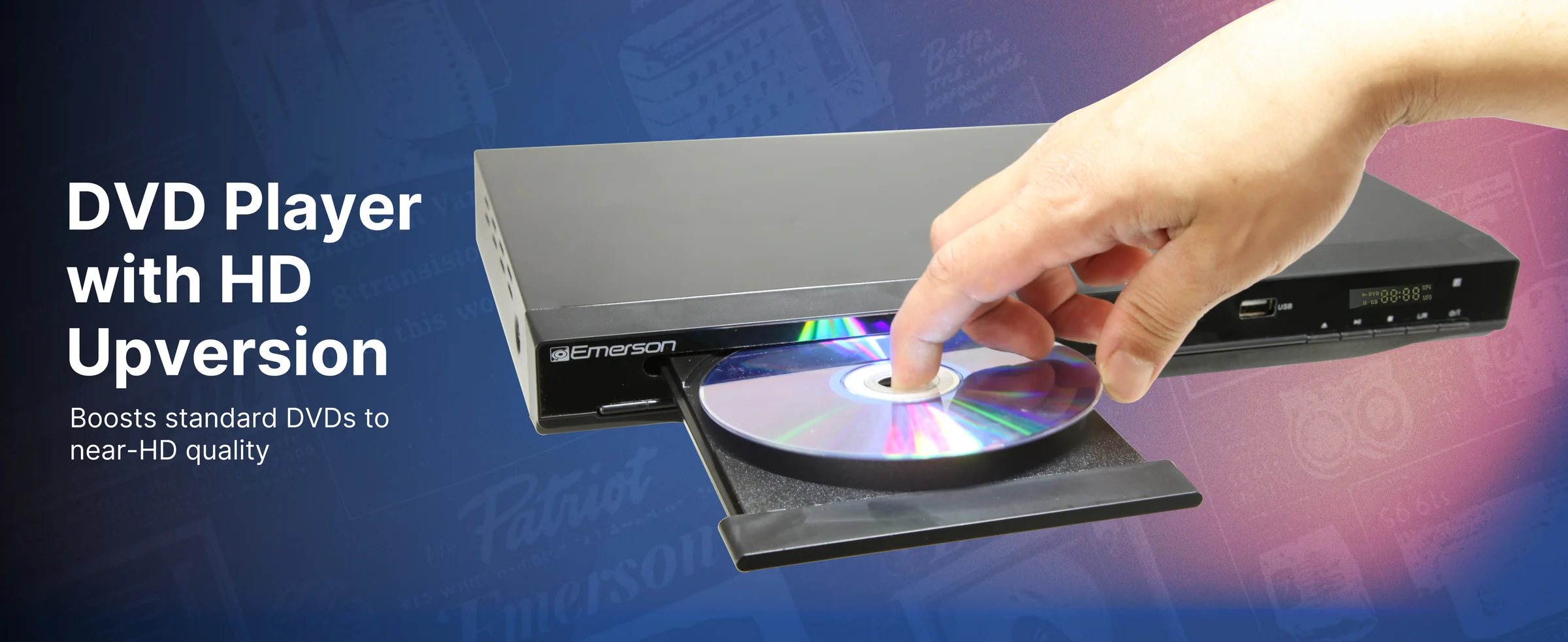 Emerson ED-8000 DVD Player with HD Upconversion