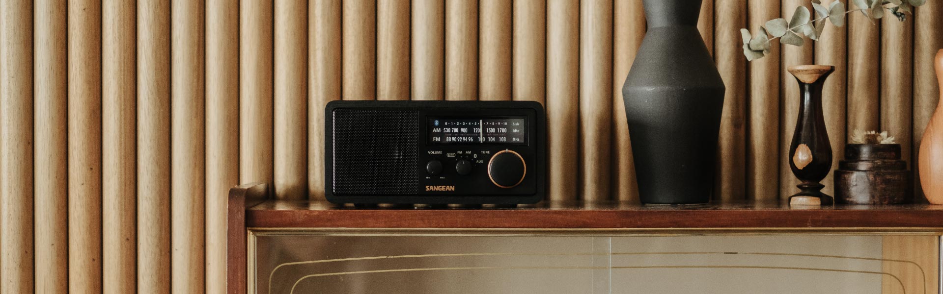 Sangean SG-118 Retro Bluetooth Wooden Cabinet Radio