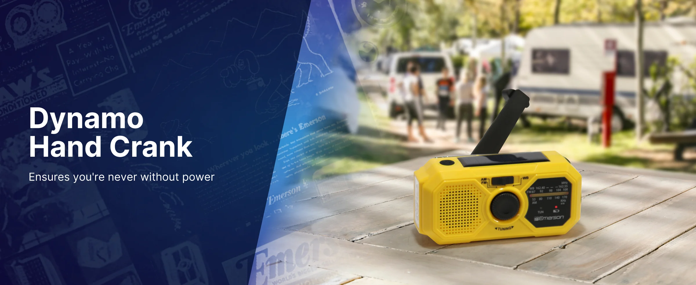Emerson ER-7050 Emergency AM/FM Radio with Weather Band and Power Bank