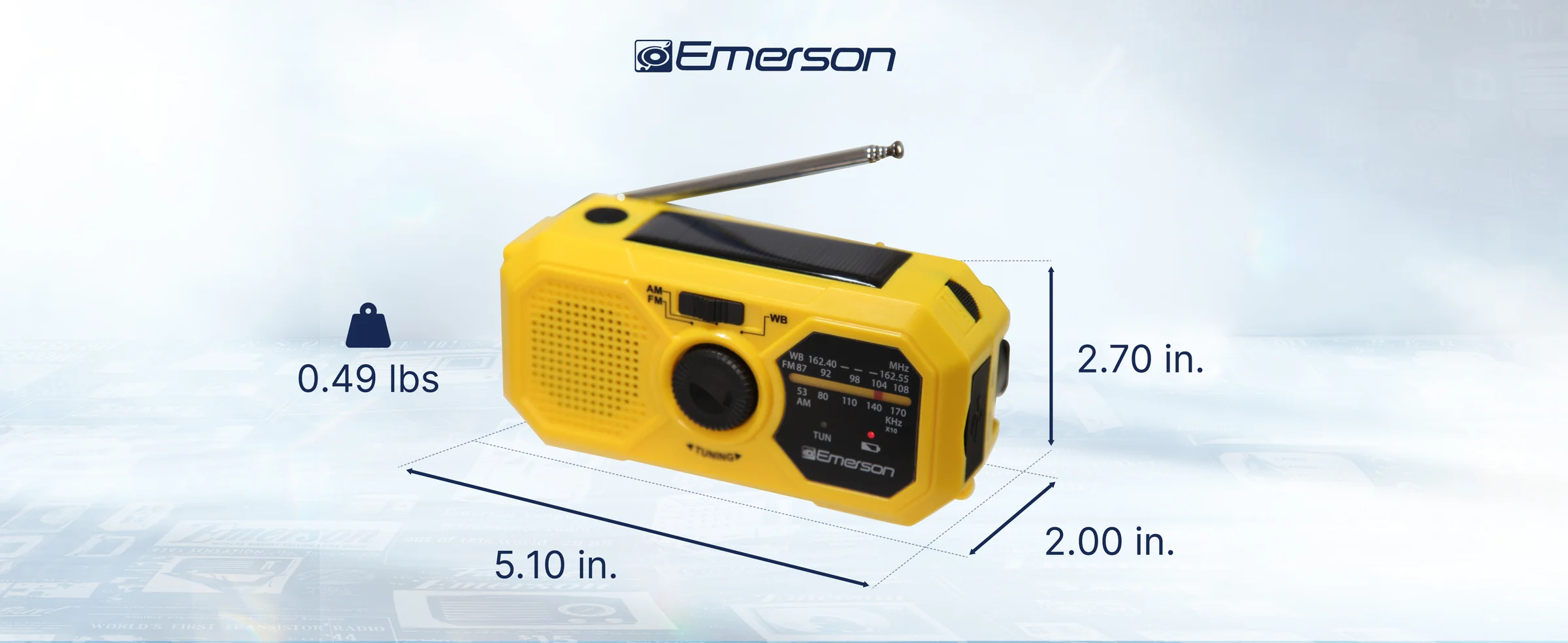 Emerson ER-7050 Emergency AM/FM Radio with Weather Band and Power Bank