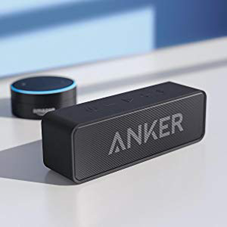 Upgraded, Anker Soundcore Bluetooth Speaker with IPX5 Waterproof, Stereo  Sound, 24H Playtime, Portable Wireless Speaker for iPhone, Samsung and More