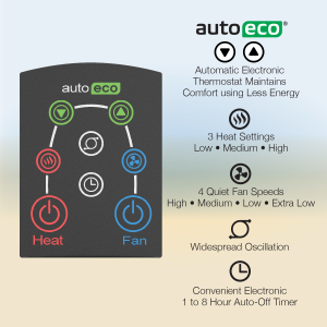 Lasko 1500W Electric All Season Tower Fan & Space Heater