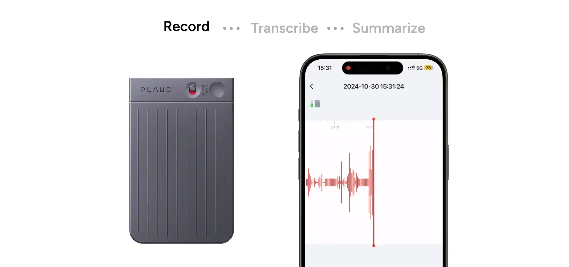 PLAUD NOTE AI Voice Recorder