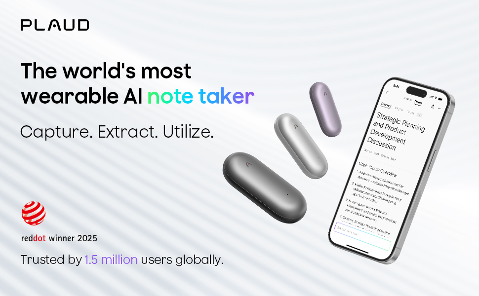 PLAUD NotePin AI Voice Recorder