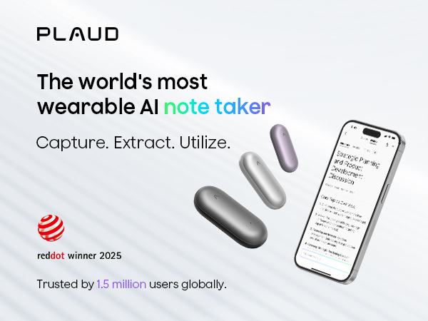 PLAUD NotePin AI Voice Recorder
