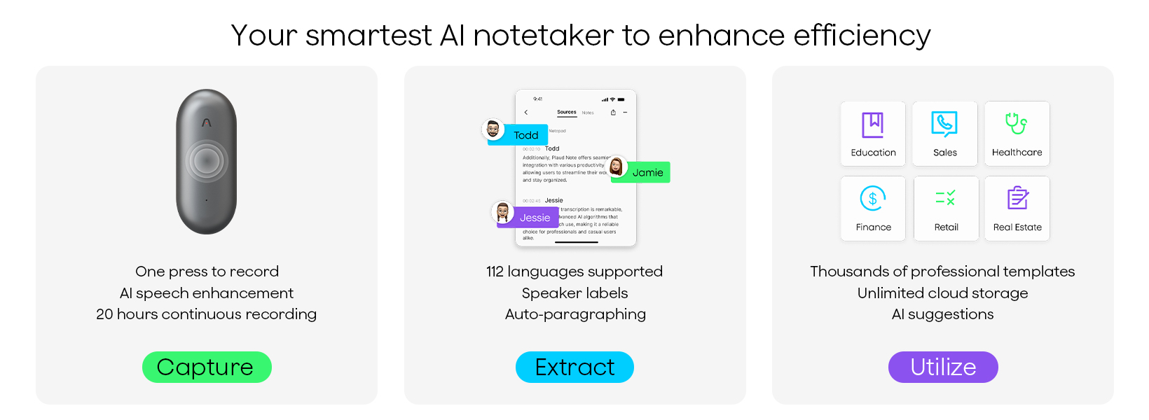 PLAUD NotePin AI Voice Recorder