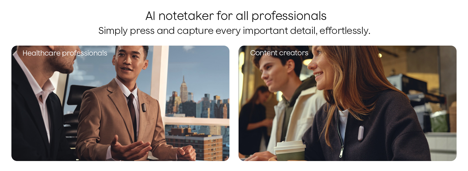 PLAUD NotePin AI Voice Recorder