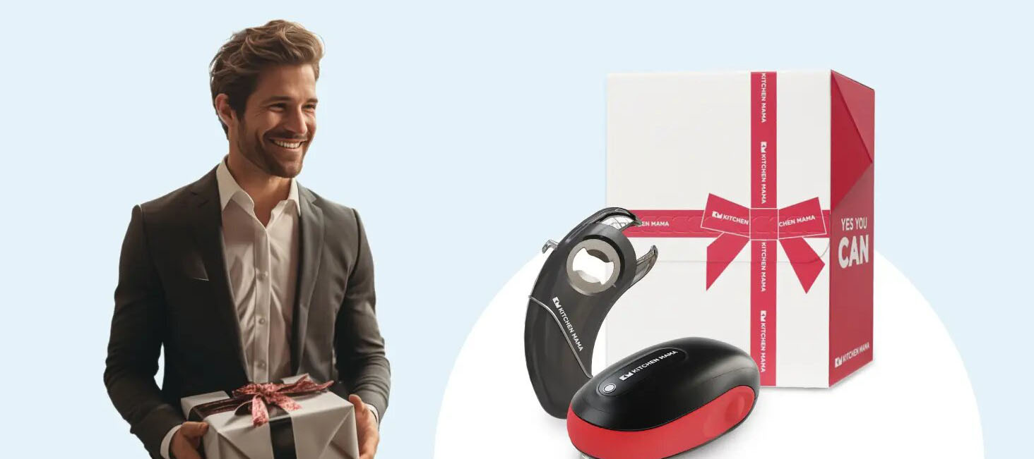 Kitchen Mama Gift Set Electric Can Opener & Bottle Opener