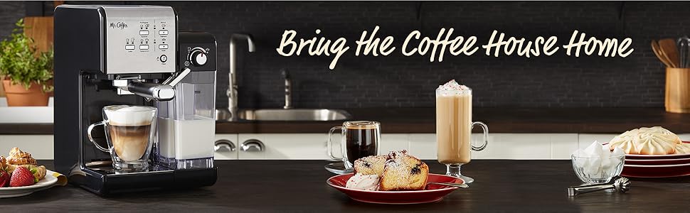 Mr. Coffee One-Touch CoffeeHouse Espresso Maker and Cappuccino Machine