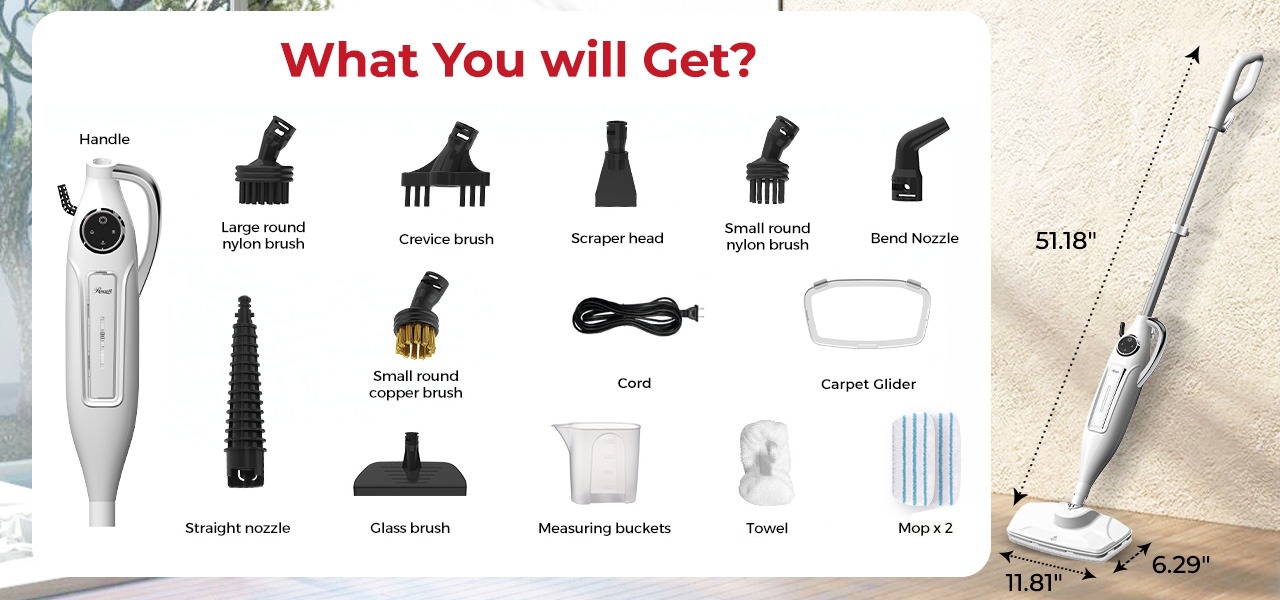 Rosewill 11-in-1 Steam Mop