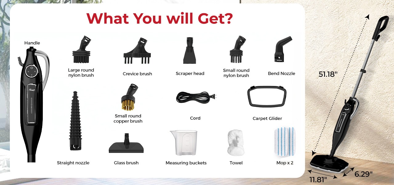 Rosewill 11-in-1 Steam Mop