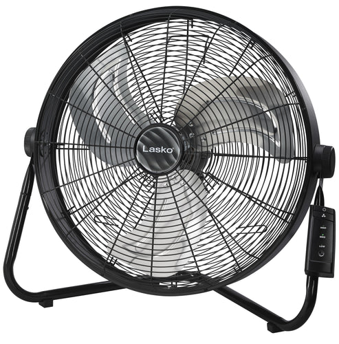 Lasko H20685 3-Speed Pivoting High Velocity Utility Floor or Wall Mount Fan with Remote