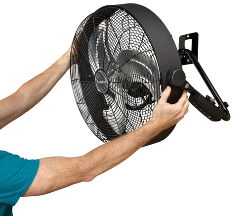 Lasko H20685 3-Speed Pivoting High Velocity Utility Floor or Wall Mount Fan with Remote